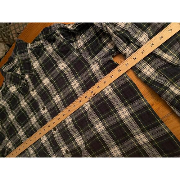 Men's L.L. Bean Button Down Collar Long Sleeve plaid mens Large cotton flannel - Picture 4 of 6